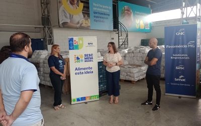 Sincovaga MG participa da entrega de cestas básicas pelo programa Sesc Mesa Brasil